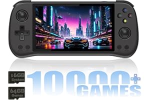 EWDGOES X55 Handheld Game Console 5.5-inch RK3566 5GWF BT System with 16+64GB Black