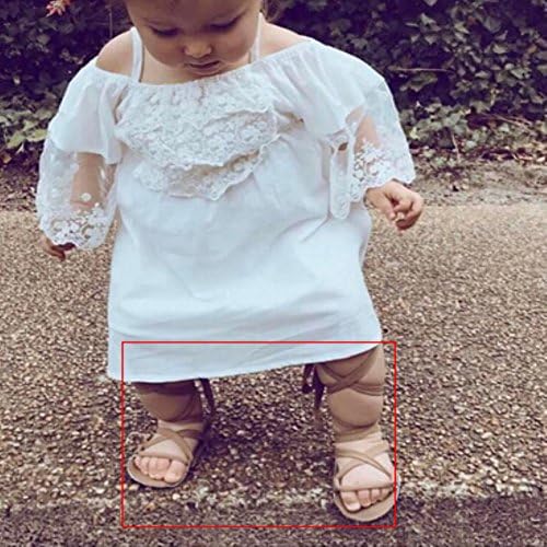 Fire Frog Pu Leather Sandals Gladiator Bandage Roma Knee-high Boots for Baby Girls Summer Shoes