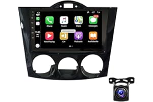 Saitedudu Android 13 Car Navigation 9-inch W/Carplay and Android Auto&AHD Function 2+32G Compatible with Mazda RX-8 2003-2008 Portable 9 Car Stereo Radio W/GPS Navi, FM, HiFi + Backup Camera
