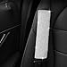 U&M 2pcs Bling Bling Auto Seat Belt Covers & Handbrake Cover & Shift Gear Knob Cushion Luster Crystal Diamond Car Decor Accessories for Women (4 pcs in 1 Set)