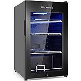 FoMup Beverage Refrigerator 17 inch Wide - 126 Can Beverage Cooler with Glass Door | Counter-Top/Freestanding Mini Beverage B