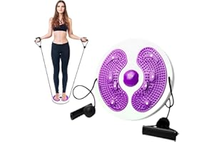 MITUMOMO Twisting Waist Disc Balance Boards with Pull Handles, Exercise Massage Foot Balance Twister Equipment, Adjustable Wa