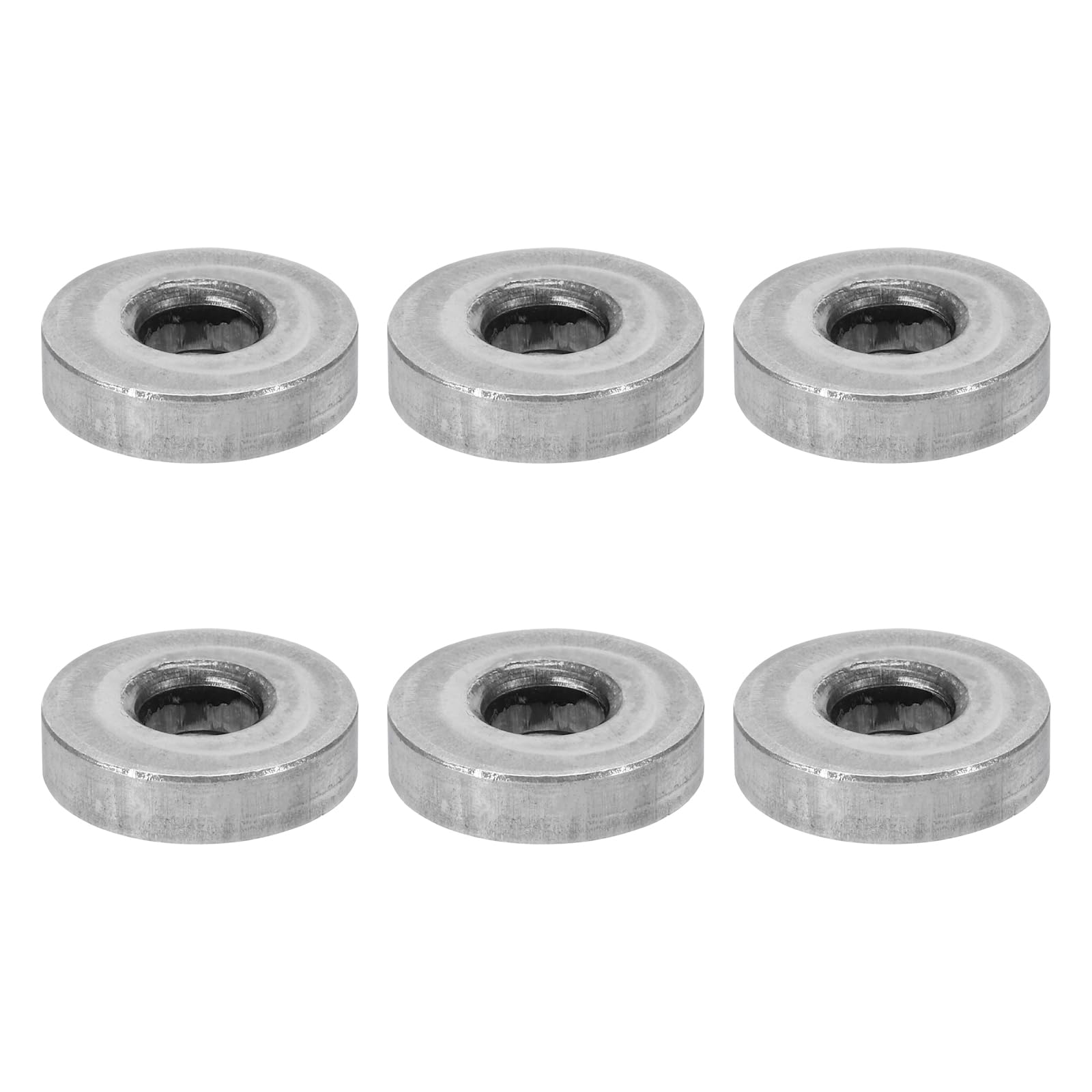 PATIKIL M8 Steel Spacers, 6 Pcs Metal Spacers Steel 8.2mm ID x 22mm OD x 6mm L Carbon Steel Spacer Screw Standoff Round for 5/16in or M8 Screw Bolts