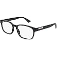 Gucci Gucci-Logo GG0749O 004 Eyeglasses Men's Black Full Rim Optical Frame 55mm