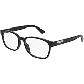 Gucci Logo GG0749O 004 Eyeglasses Men's Black Full Rim Optical Frame 55mm