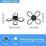 Comely Modern LED Ceiling Light 30W 3375LM 4500K 30cm Black view 4