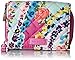 Vera Bradley Women's Cotton Card Case Wallet With RFID Protection, Wildflower Paisley, One Size