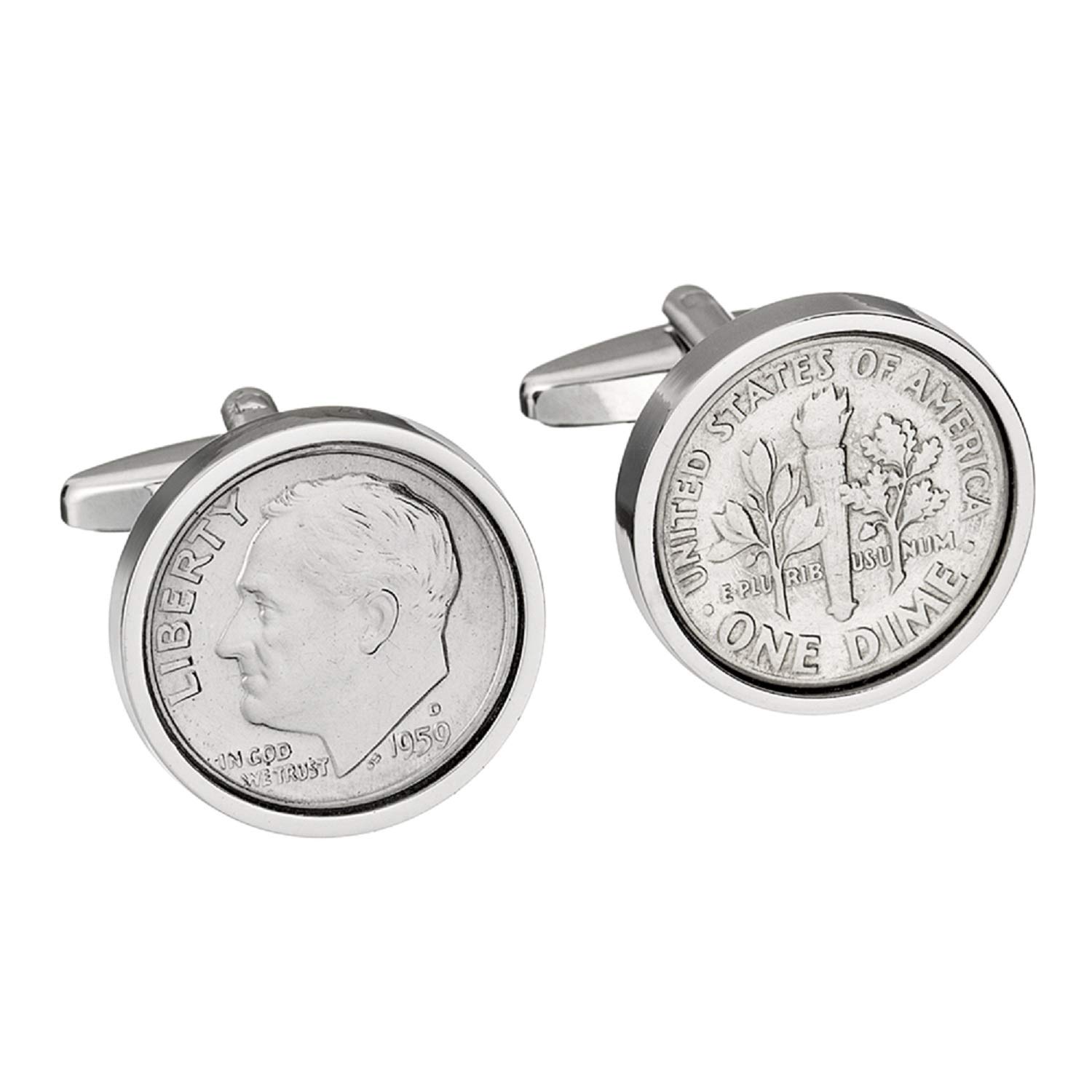 58th Birthday- 1959 Genuine Coin Cufflinks