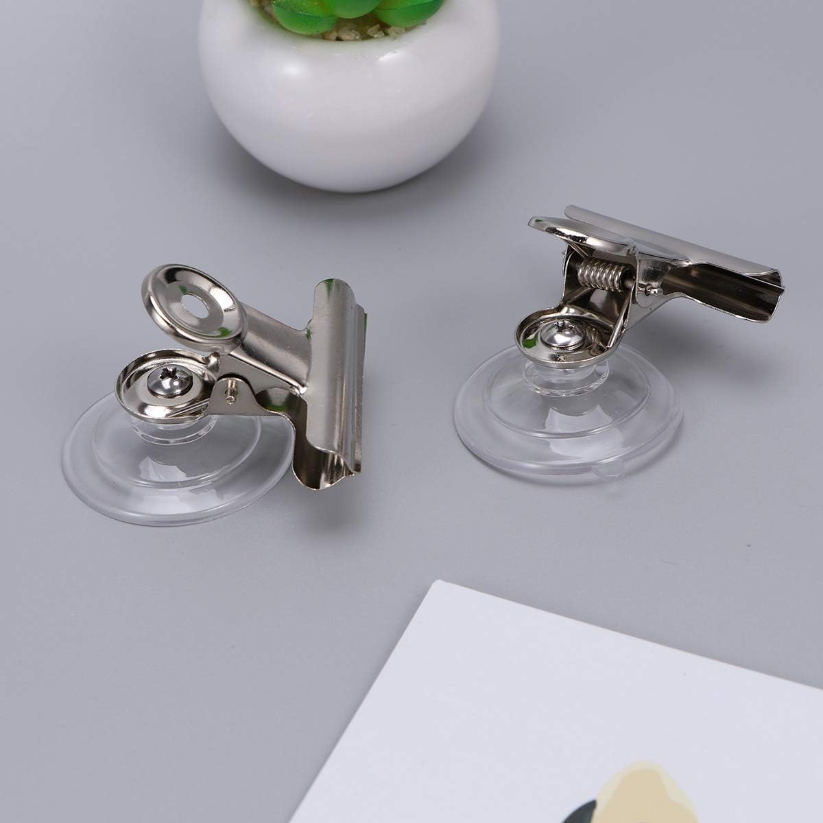 8pcs Heavy Duty Suction Cup Clips with Metal Clamp for Securely Holding Signs Windows for Glass and Smooth Surfaces - Image 3