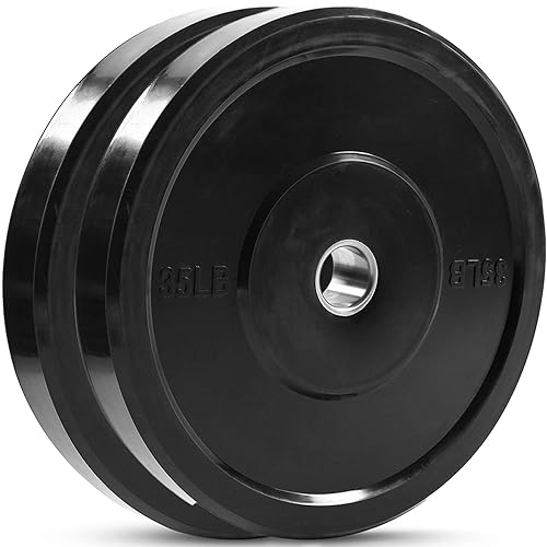 JFIT Olympic Bumper Weighted Plate 2”, Set of 2 Plates, 35 LB Pair