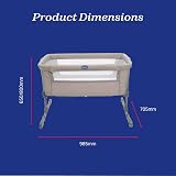 Chicco Next2Me Essential Infant Cosleeping Crib Adjustable Height view 9