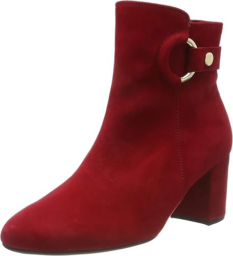 gabor red ankle boots