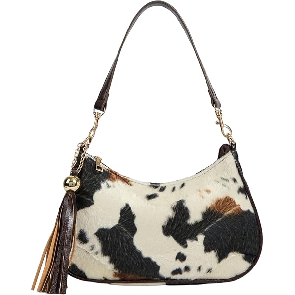 Hopofly Leather and Hair on Cowhide Lopi Shoulder Bag: Handbags
