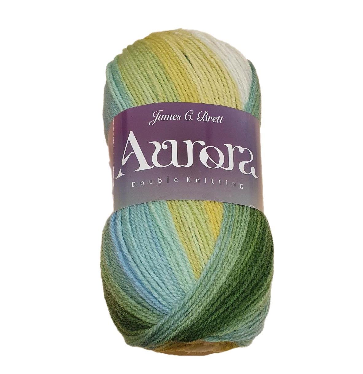 Aurora DK 20% Wool Rainbow Knitting Crochet Yarn (06)