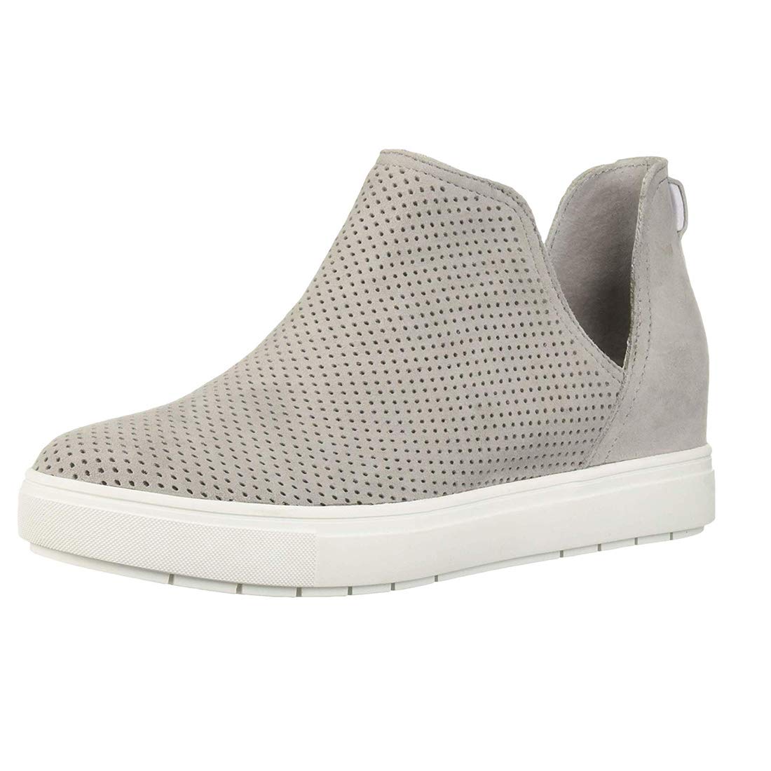 LAICIGO Womens Wedge Sneakers Platform Perforated Hidden Heel High Top Ankle Booties