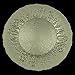 Petunia Charger Plate, Metallic Sage - 6 Pack
