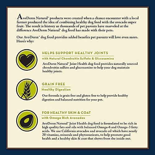 AvoDerm Natural Advanced Joint Health Dry Dog Food, Grain Free, Chicken