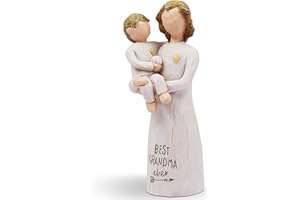 AUKEST Grandma Gifts - Gifts for Grandma, Mothers Day Birthday Gifts for Grandma, Great Grandma Gifts, Best Grandma Gifts, Grandma Gift Ideas- Sculpted Hand-Painted Figure