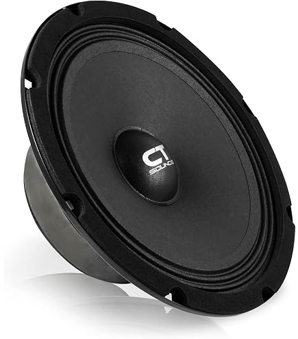 thumbnail image 2 of Harmony Audio HA-CMB8 8" Car Stereo Mid-Range Speakers – Cabron Series, 4 Ohm, 140W RMS 2 of 6