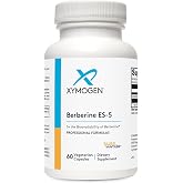 XYMOGEN Berberine ES-5, 60 Capsules | 200 mg Dihydroberberine Supplement, Metabolic and Lipid Metabolism Support, Supports Berberine Activity