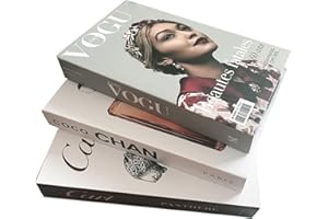 3PCS Large Decorative Faux Books, Home Decor Coffee Table Fake Book for Decoration, Bookshelf Aesthetic Book Set, Living Room