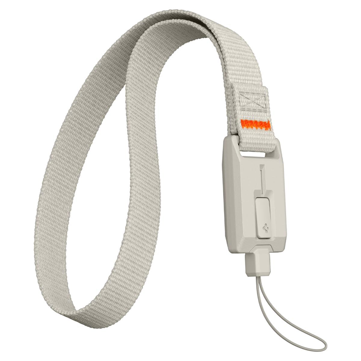 Spigen Universal Phone Wrist Lanyard Strap for Phone Case iPhone 17, Galaxy S25 & Pixel 10, Compatible with AirPods Pro 3, Cameras, Keychains, & More, Easily Detachable Retro Macintosh Style – Stone