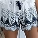 Kshion Women Summer Lace Embroidery Bohemian Casual Shorts Pants