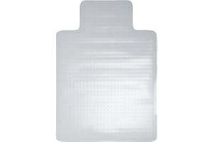 Romig Gripper Computer Office Desk Chair Mat for Carpeted Floors with Lip, Anti-Slip, Thick 2.2mm, 36 x 48 inch, Perfect for Work or Home Offices - Clear