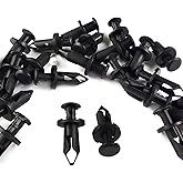 Woodzdon Pack of 100 Replacement for Can Am 293150089 ATV UTV Fit 8mm 5/16 inch Hole Fender Rivet Plastic Clip Push Pin Splas