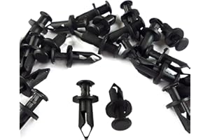 Woodzdon Lot de 100 rivets de rechange en nylon noir pour moto Can Am 293150089 ATV UTV 8 mm