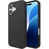 ZAGG Manhattan Snap for iPhone 16 Case - MagSafe Compatible, 13ft Drop Protection, Strengthened with Graphene, Soft-Touch Silicone, Slim & Lightweight Design, 96% Recycled Content, Black