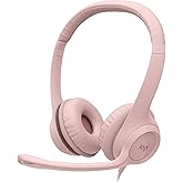 Logitech H390 Wired Headset for PC/Laptop, Stereo Headphones with Noise Cancelling Microphone, USB-A, in-Line Controls for Vi