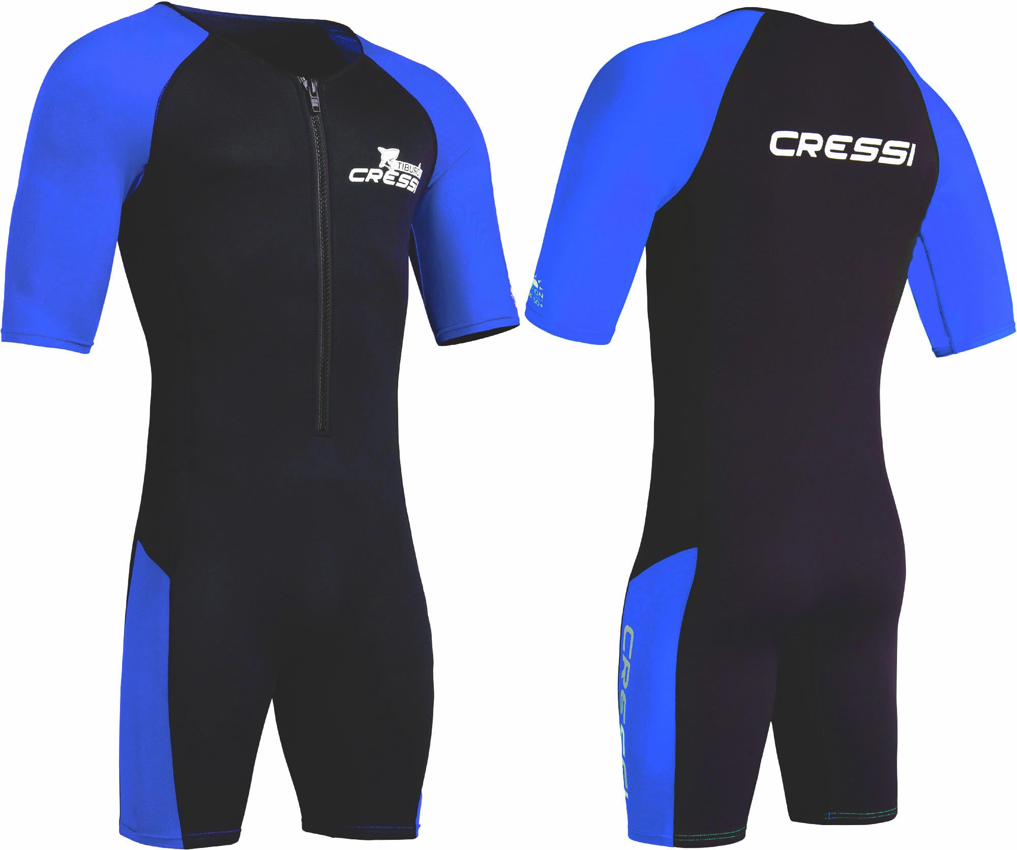 Cressi Tiburon Man Shorty Wetsuit 2 mm - Men's Shorty Wetsuit for Snorkelling, Swimming and Water Sports, Neoprene Ultra Stretch
