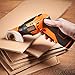 VonHaus 2 in 1 Electric Cardboard/Carpet Cutter with Screwdriver Attachment, Rechargeable Battery, LED Light with 3-Position Handle and 5 Screwdriver Bit Set