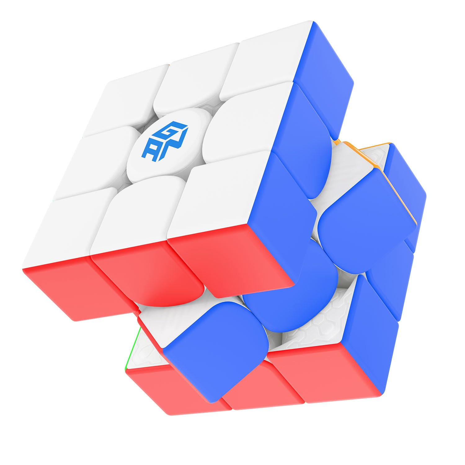 GAN15 Maglev Speed Cube 3x3, Magnetic Cube Perfectly Combines Weight, Magnet and Structure, 58.6g Ultra-Lightweight, Magic Cube for Kids Adults (Frost Coated)