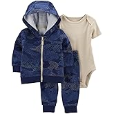 Carter's Baby Boys' Cardigan Sets, Camo/Navy/Beige, 3m