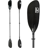 OCEANBROAD Full Carbon Fiber Adjustable Kayak Paddle, 2-Piece | with Paddle Bag and Paddle Leash