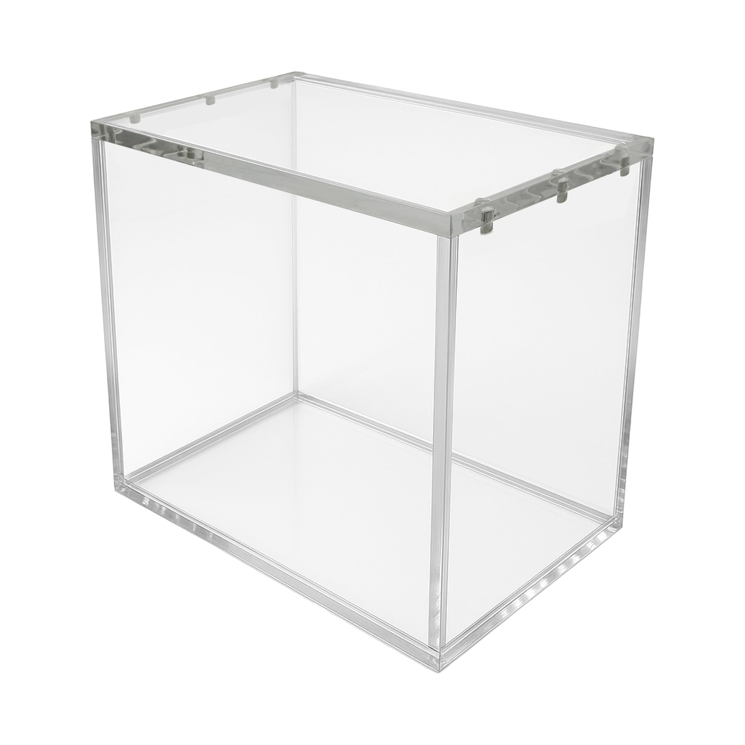 Photo 1 of Asian Needs Acrylic Clear Display Case for Booster Box, 8mm Sides with UV Protection, 5mm Magnetic Lid, Stackable Storage Box