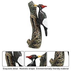HOMNIVE Birds Figures - Realistic Black Woodpecker