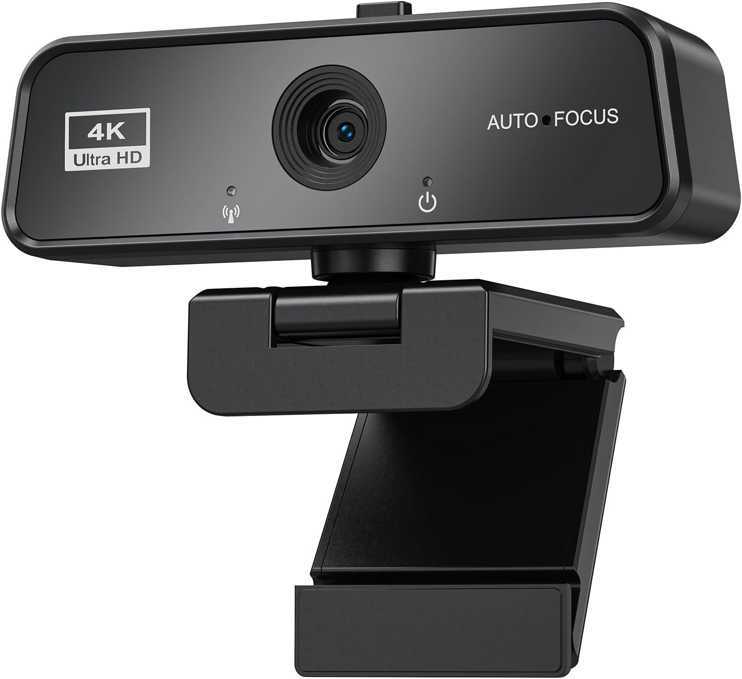 cbeyook Basic 4K Autofocus Webcam, 90° Wide Angle Computer Camera with Adjustable Monitor Clip, Built-in Mic & Plug and Play for Windows Mac, Perfect for Zoom Meetings & Remote Work