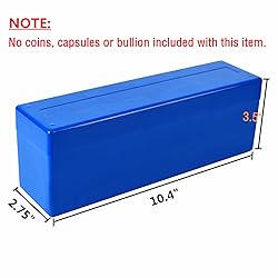 Ettonsun Plastic Coin Storage Box Case for 20 Slab