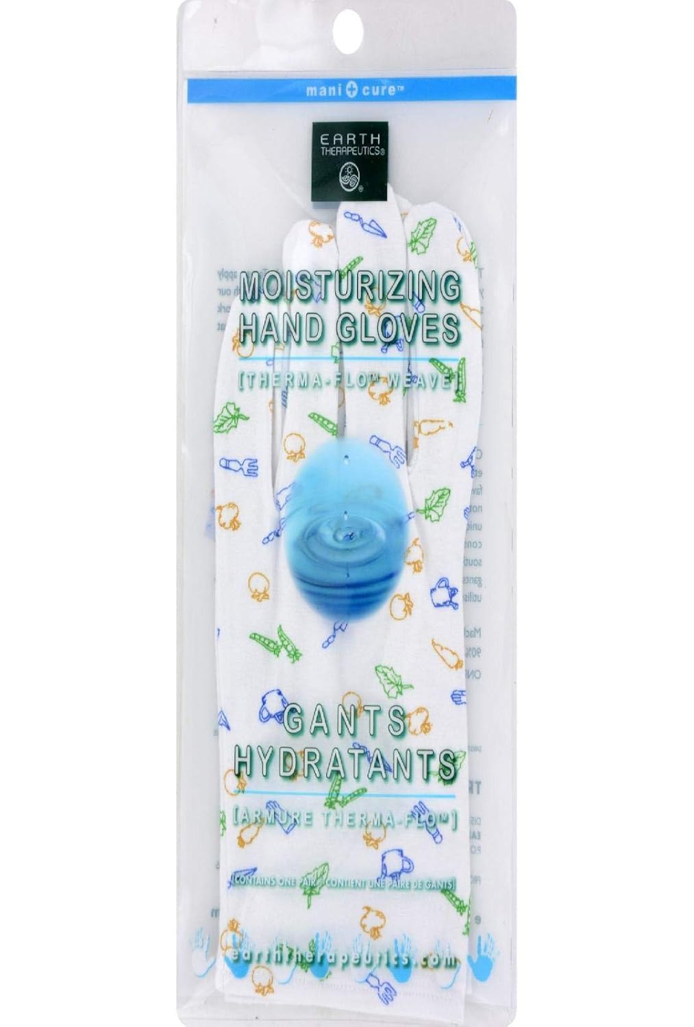 Moisturizing Hand Gloves with Garden Prints : Beauty