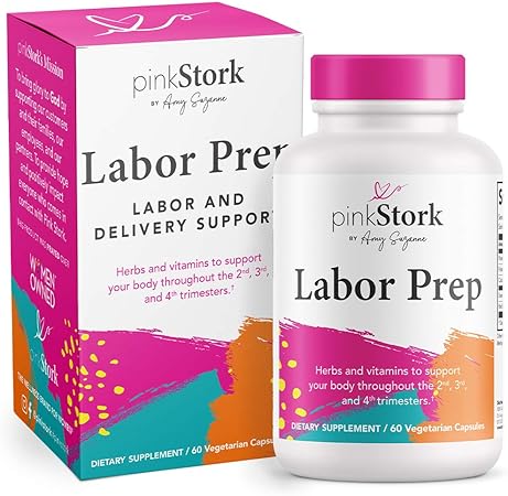 Amazon Com Pink Stork Labor Prep Supplement Red Raspberry Leaf Supplement Evening Primrose Folate Calcium Labor And Delivery Postpartum Essentials Postpartum Recovery Women Owned 60 Capsules Health Personal Care