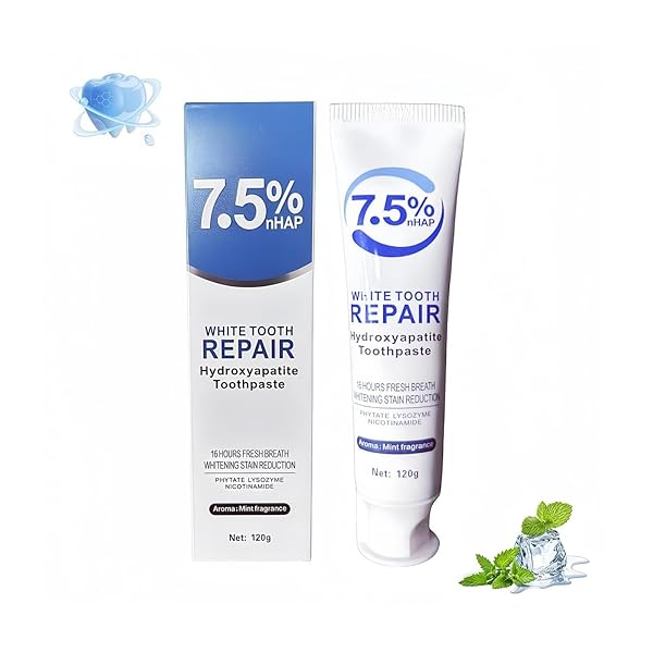 HYDROXYAPATITE TOOTHPASTE, 7.5% HYDROXYAPATITE TOOTHPASTE FOR ENAMEL PROTECTION...