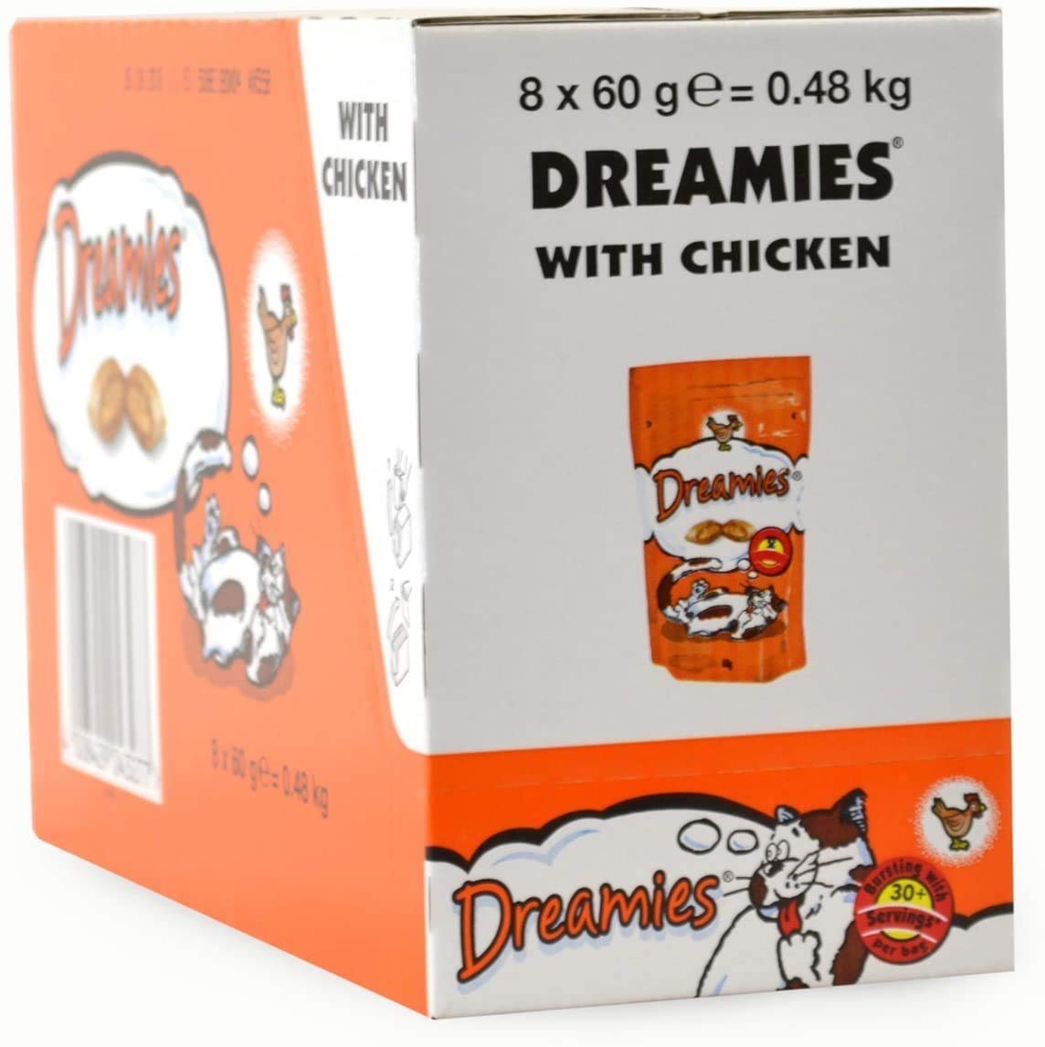 Dreamies Chicken Cat Treats 60g (Bulk deal of 8) 480g