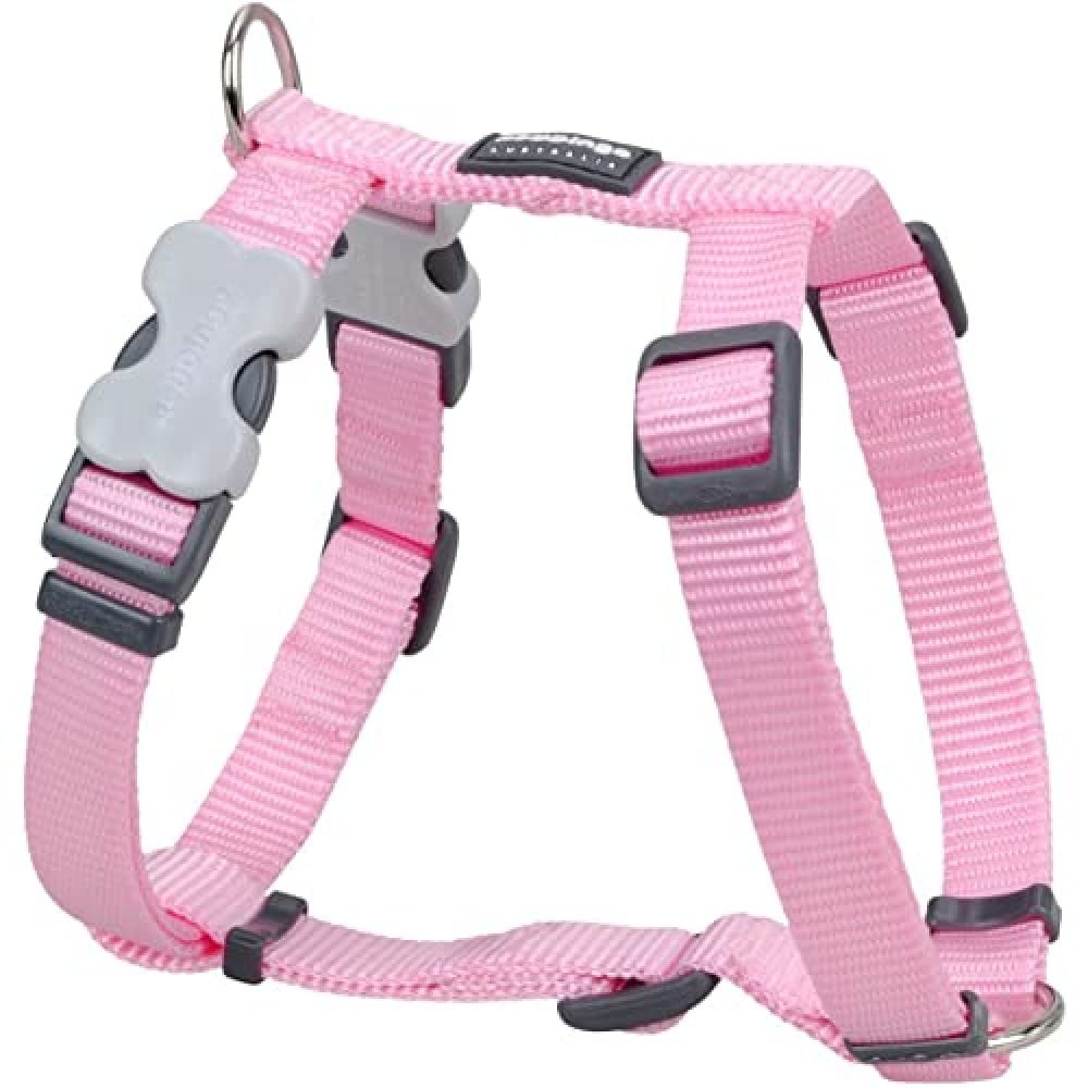 Red Dingo Classic Dog Harness Plain, Pink, Medium 20mm