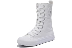 OPOEE Boys and Girls High Top Children's Canvas Shoes Fashion Street Dance White Campus Shoes Outdoor Leisure Sneakers Shoes