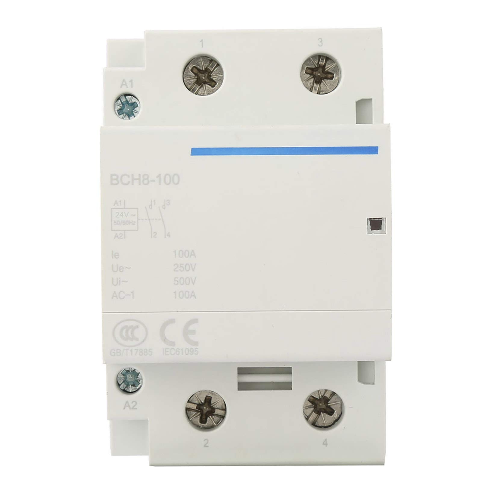 Household AC contactor,DIN Rail Mount Contactor Accessories, Modular Contactor,100,000 Times Electrical Life(AC230V)