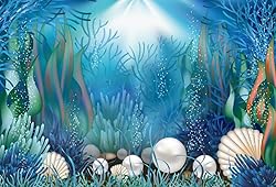 AOFOTO 10x7ft Fairytale Undersea Pearl Shell