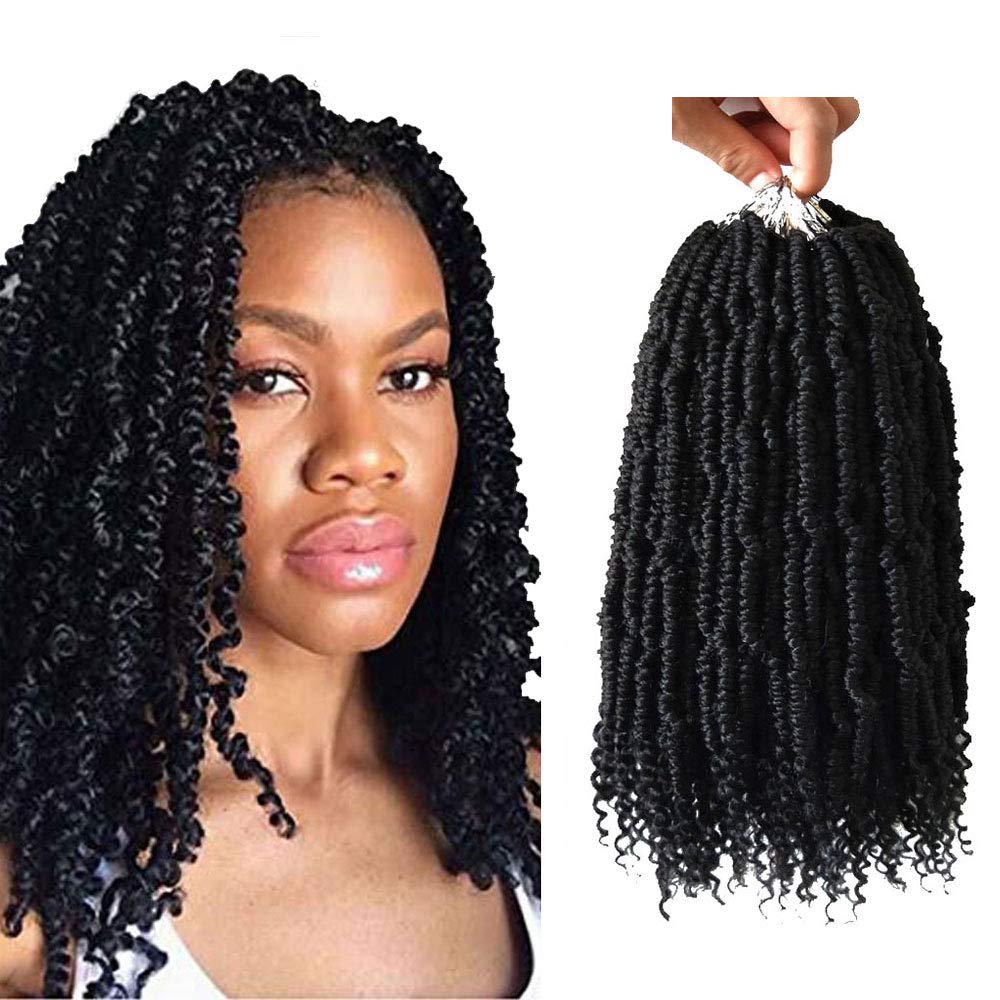 14 Inch Fluffy Spring Twist Crochet Hair 4 Pack Crochet Braids